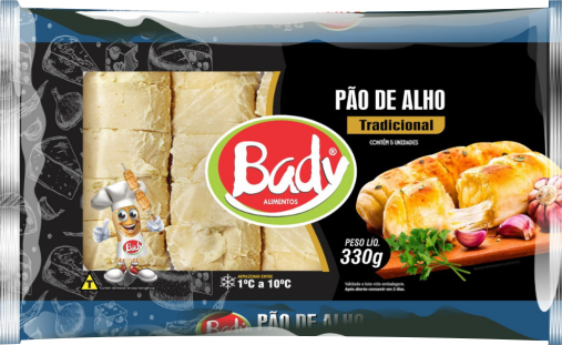 Embalagem do Pão de Alho Tradicional Bady, 330 g